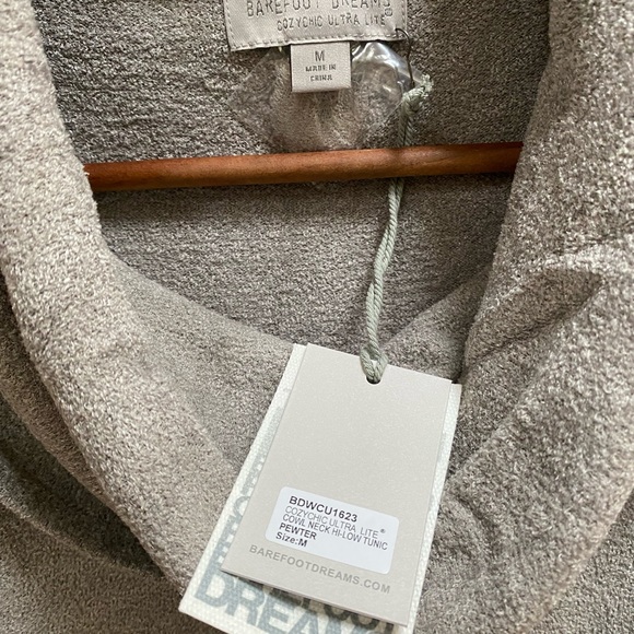 Barefoot Dreams CozyChic Lite Cowl Neck Tunic - Picture 3 of 4